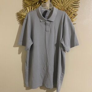 Lululemon Athletica Light Gray Polo Shirt